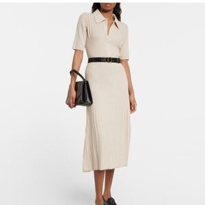 Ribbed-knit Viscose Midi Dress size XL